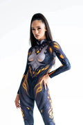 Woman wearing a Halloween Cosplay bodysuit