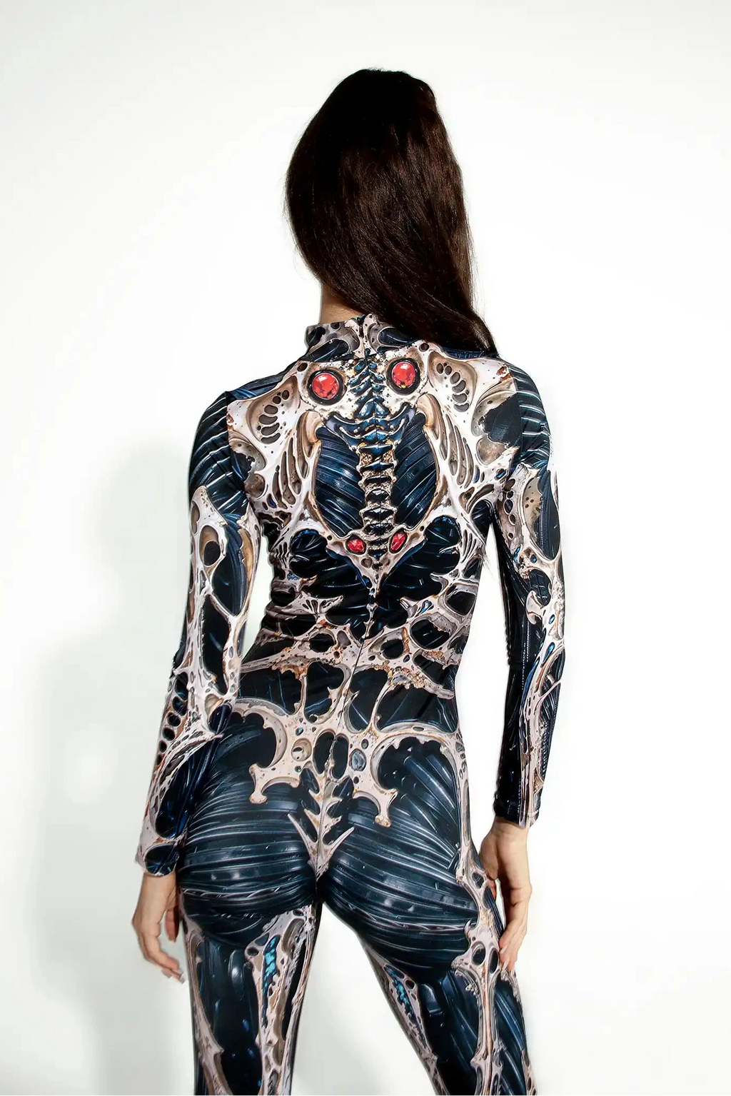 Alien Creature Skeleton Costume Women