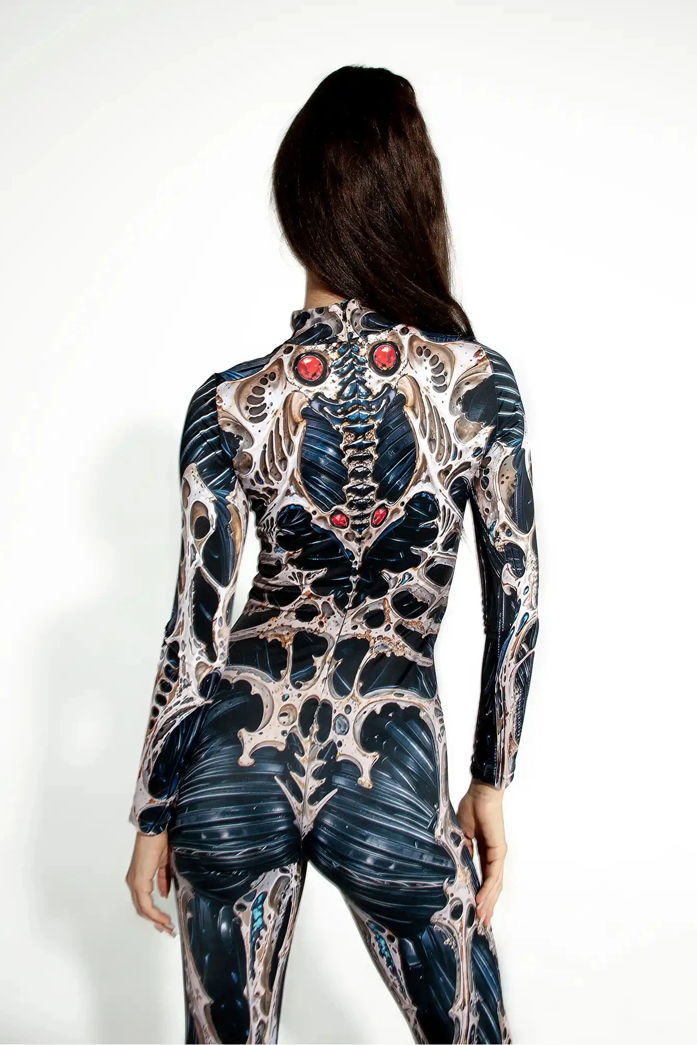 Alien Creature Skeleton Costume Women