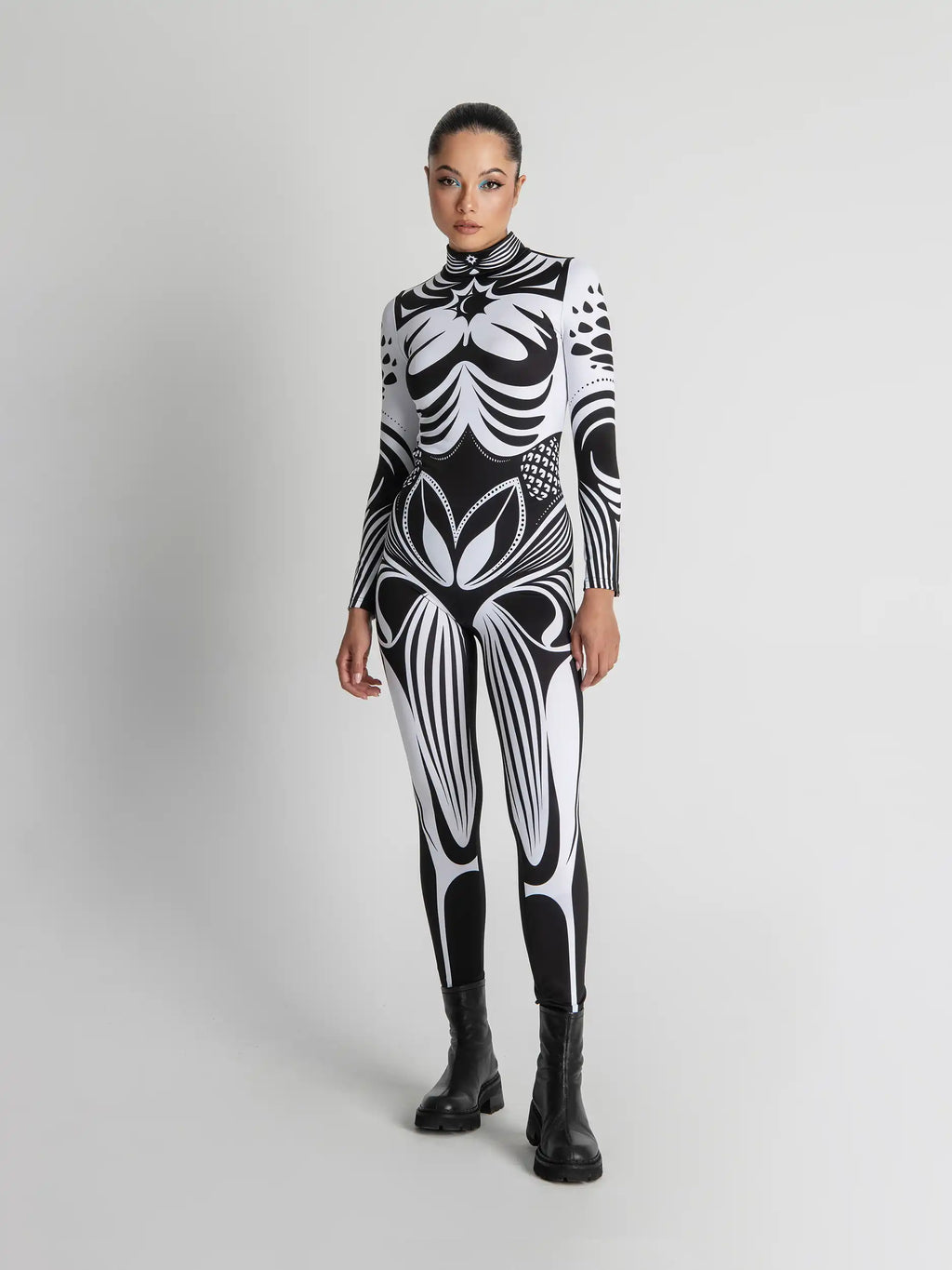 Monochrome Graphic Festival Outfit