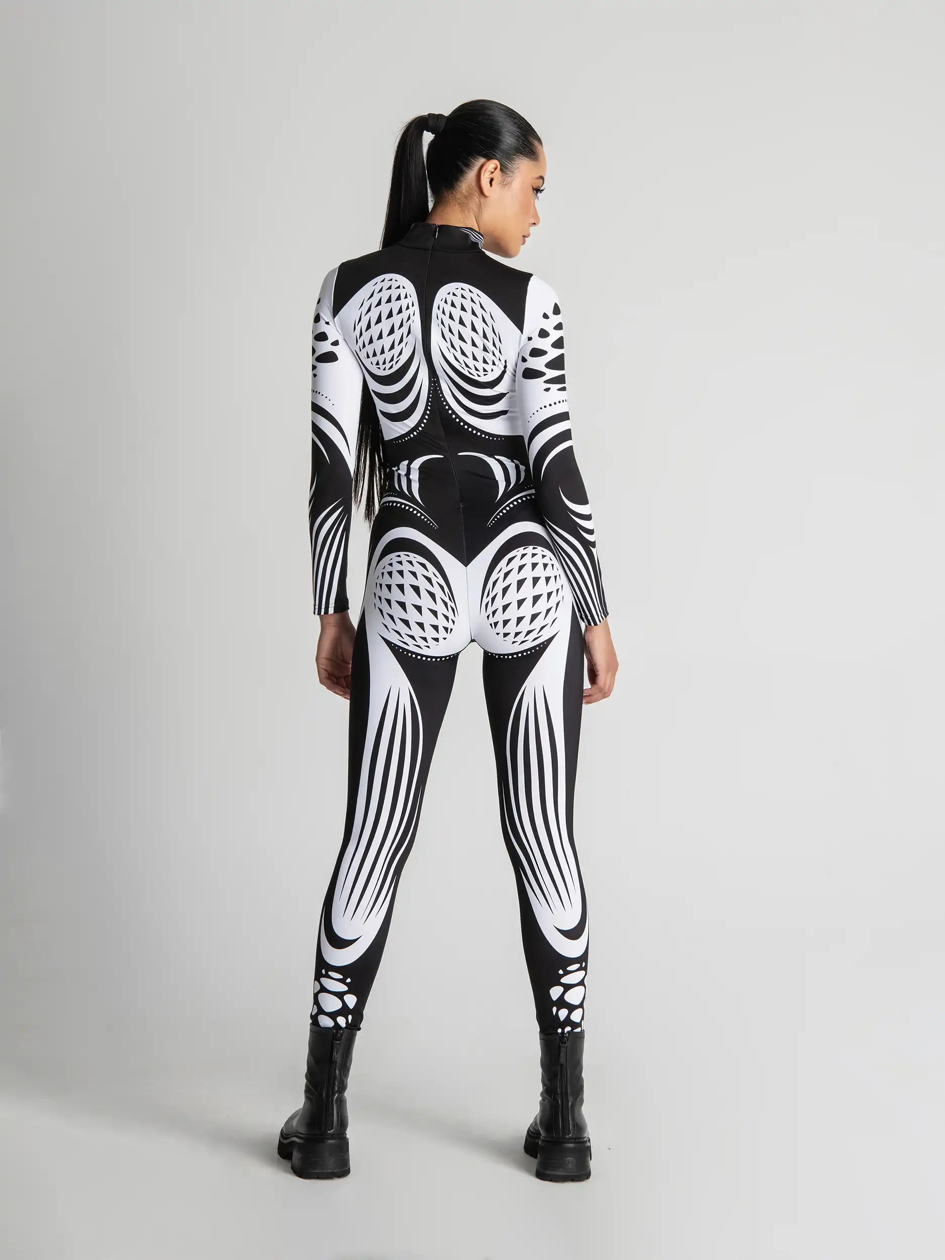 Monochrome Graphic Festival Outfit