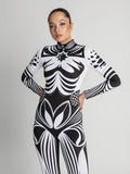 Monochrome Graphic Festival Outfit