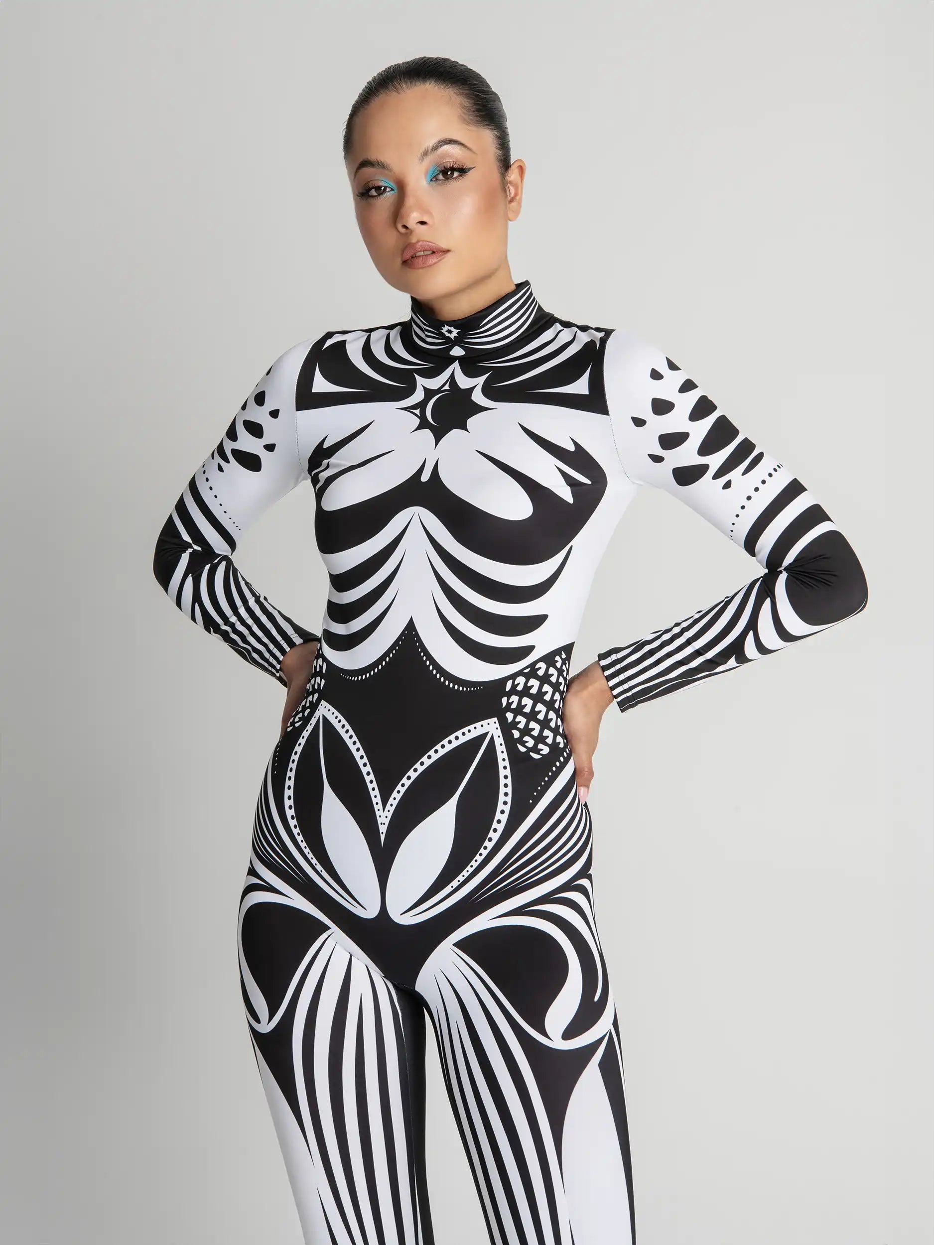 Monochrome Graphic Festival Outfit