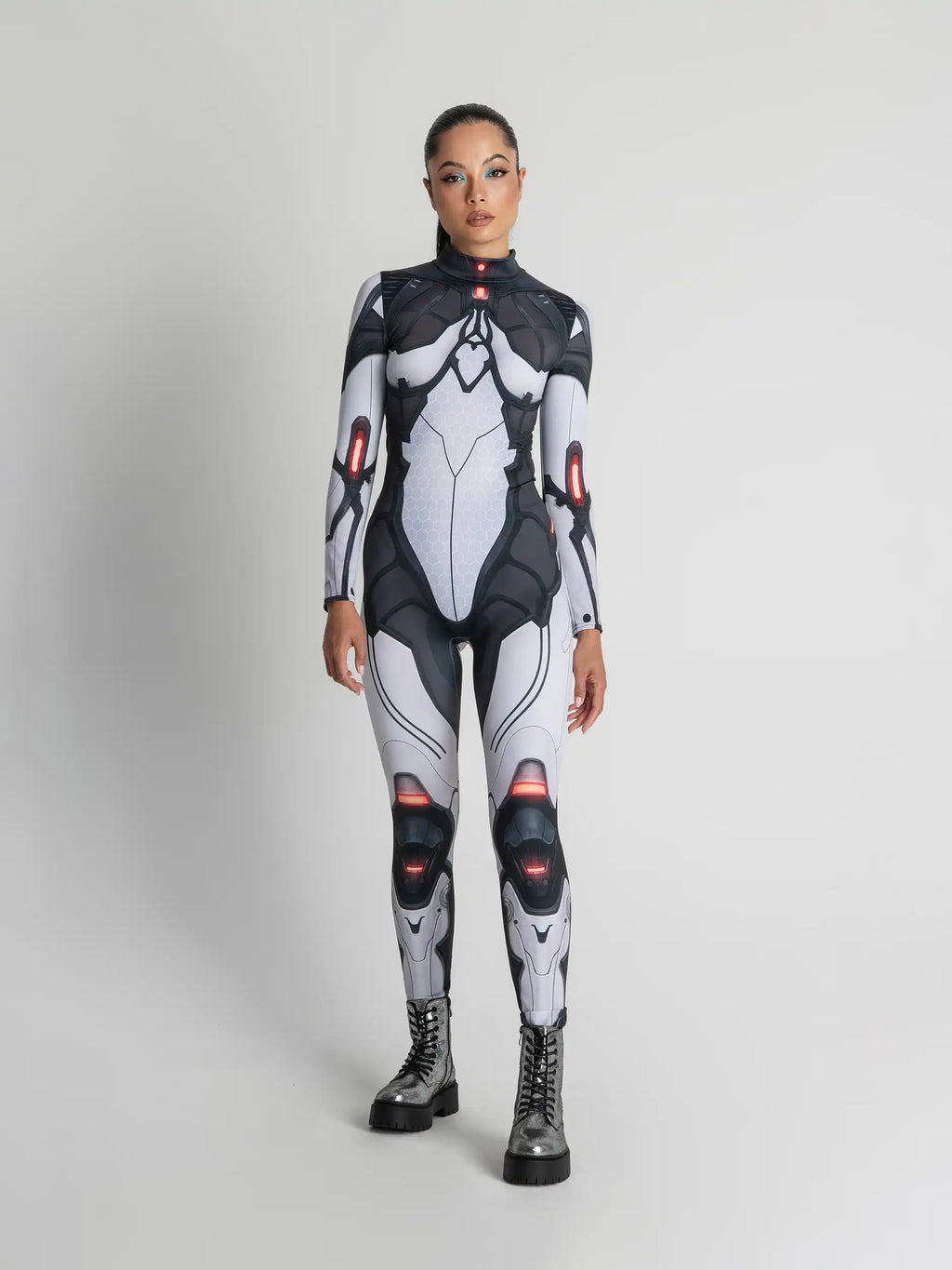 Futuristic Droid Costume: Women's Festival Outfit, Cosplay Robot