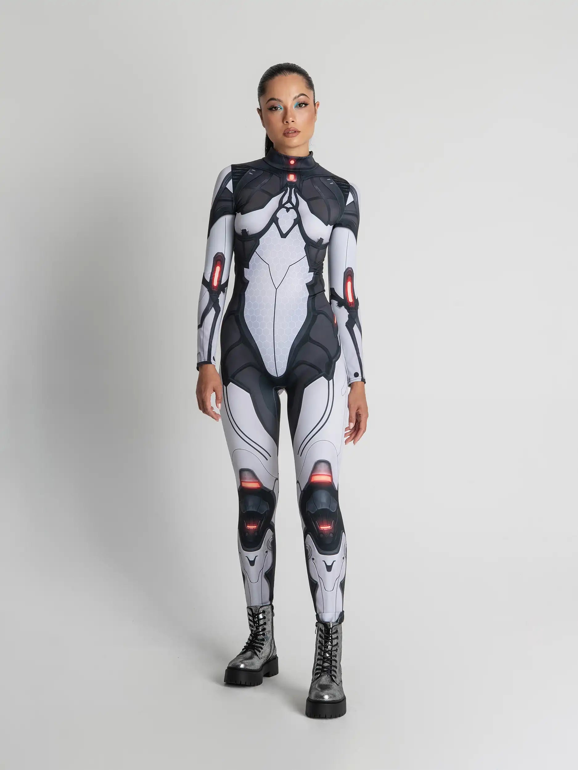Futuristic Droid Costume: Women's Festival Outfit, Cosplay Robot