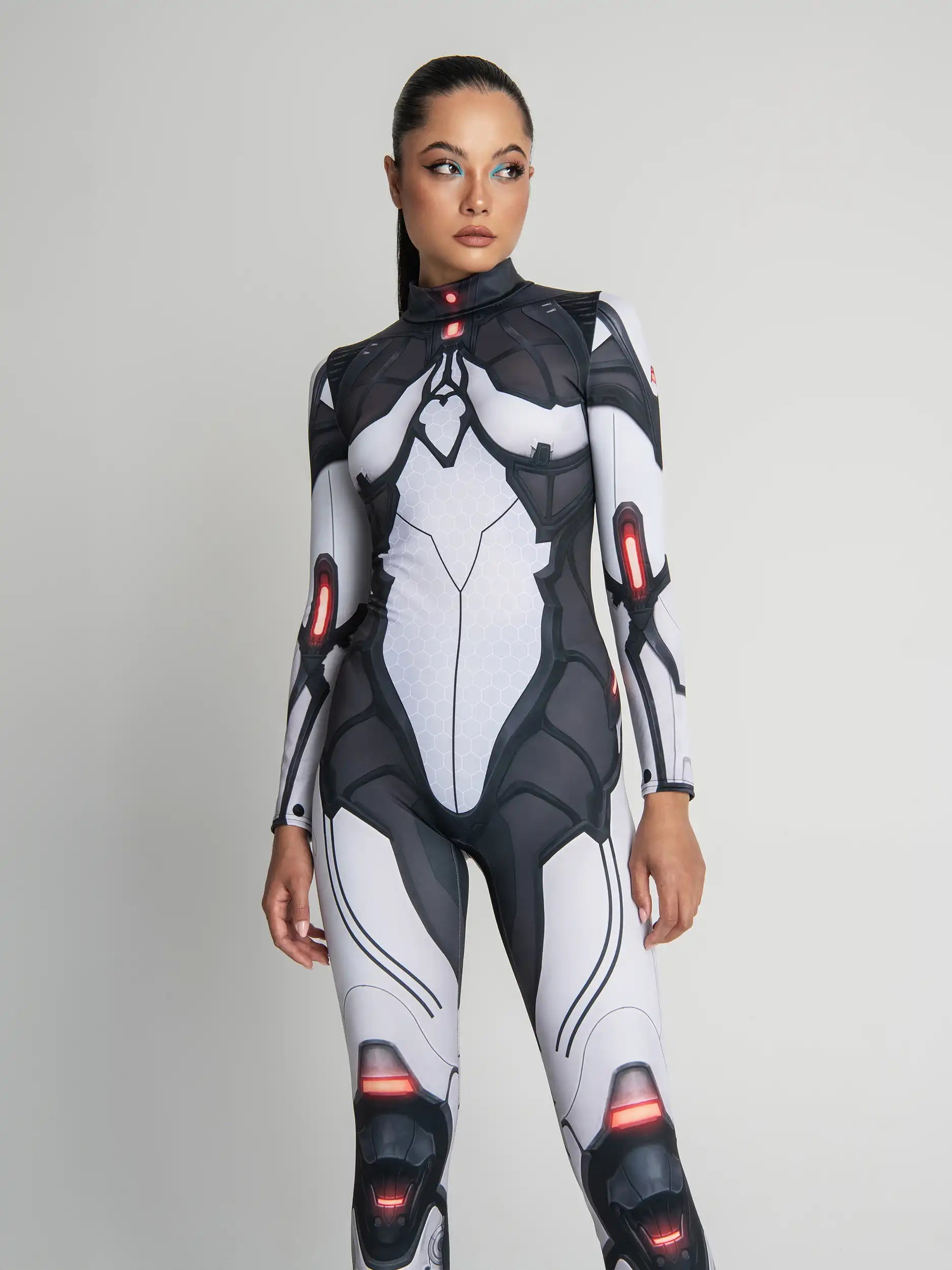 Futuristic Droid Costume: Women's Festival Outfit, Cosplay Robot