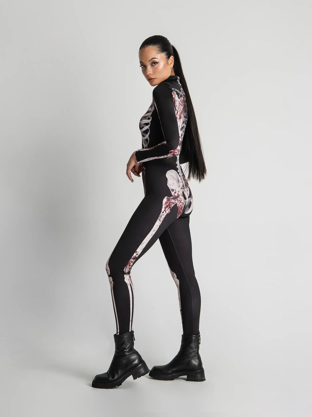 Bloody Skeleton Bodysuit Halloween Outfit