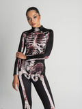 Bloody Skeleton Bodysuit Halloween Outfit