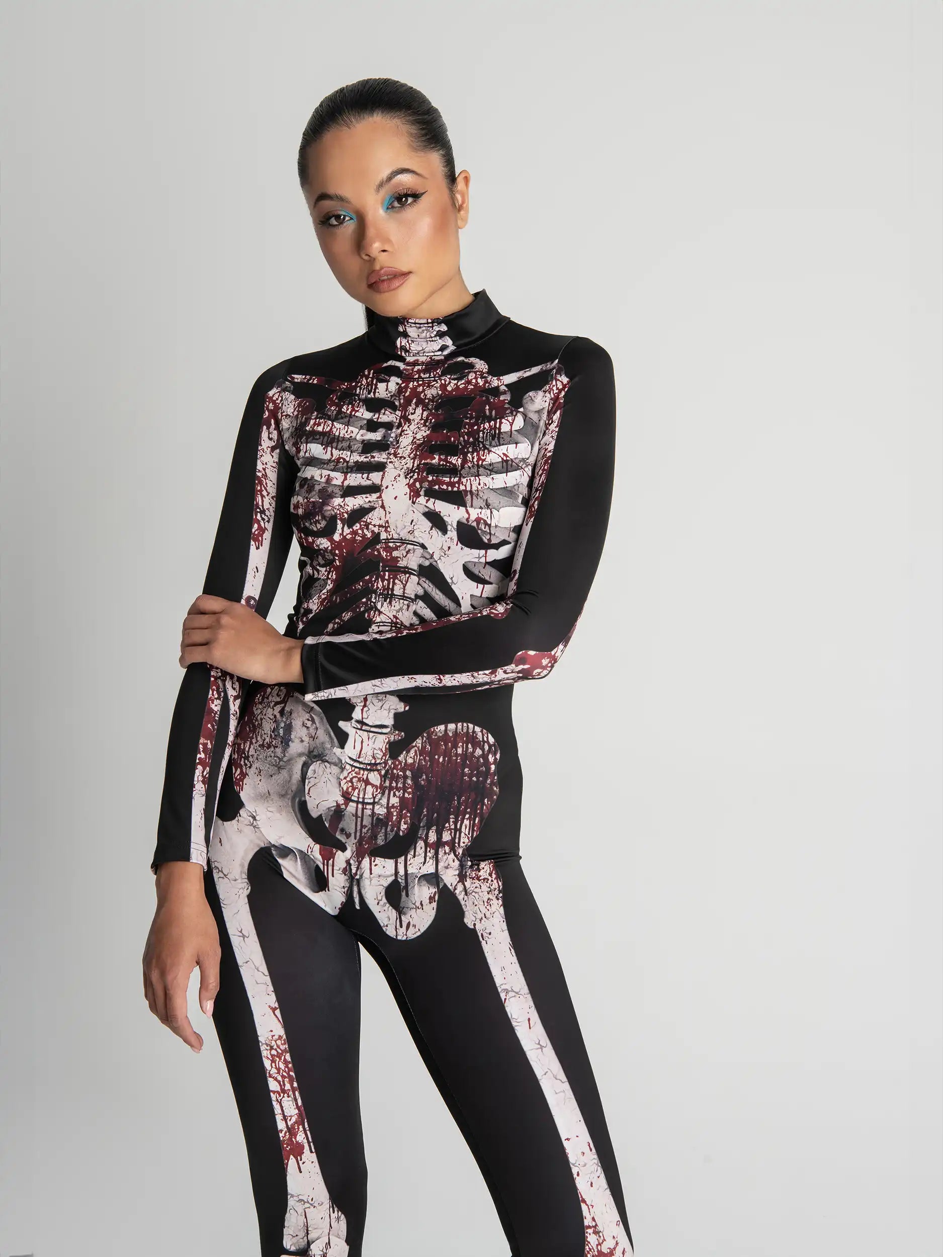 Bloody Skeleton Bodysuit Halloween Outfit