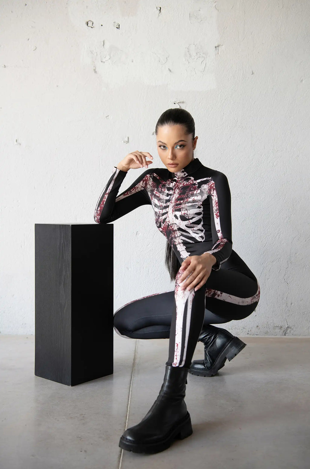 Bloody Skeleton Bodysuit Halloween Outfit